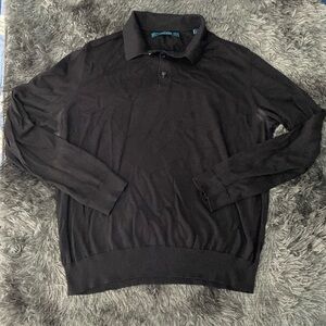 Perry Ellis long-sleeve polo shirt